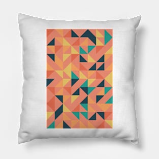 Creative Geometric Colourful Triangle Pattern #32 Pillow