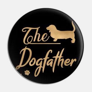 The Basset Hound Dogfather Pin