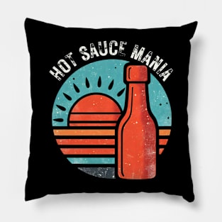Hot sauce vintage sunset Pillow