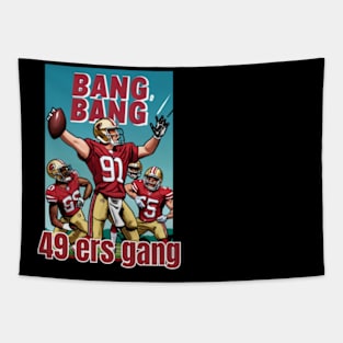 49 ers victor design,go niners Tapestry