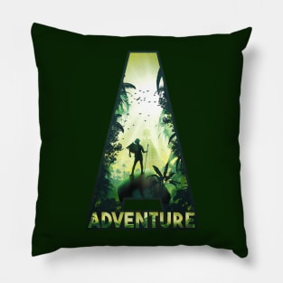 A for Adventure Pillow