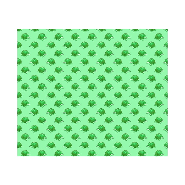 Green Turtle Pattern by saradaboru