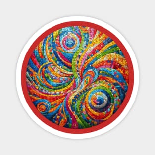 Mosaïque en couleurs Magnet