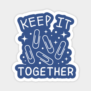 Keep It Together: Funny Paper Clips Design Magnet