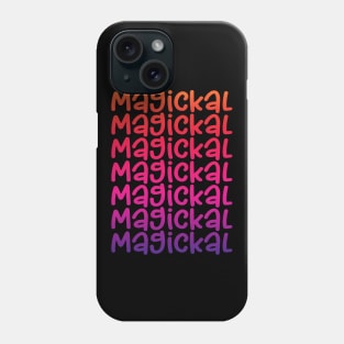 Magickal Rainbow Cheeky Witch Phone Case