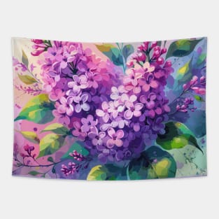 Pink Lilac Flower Tapestry