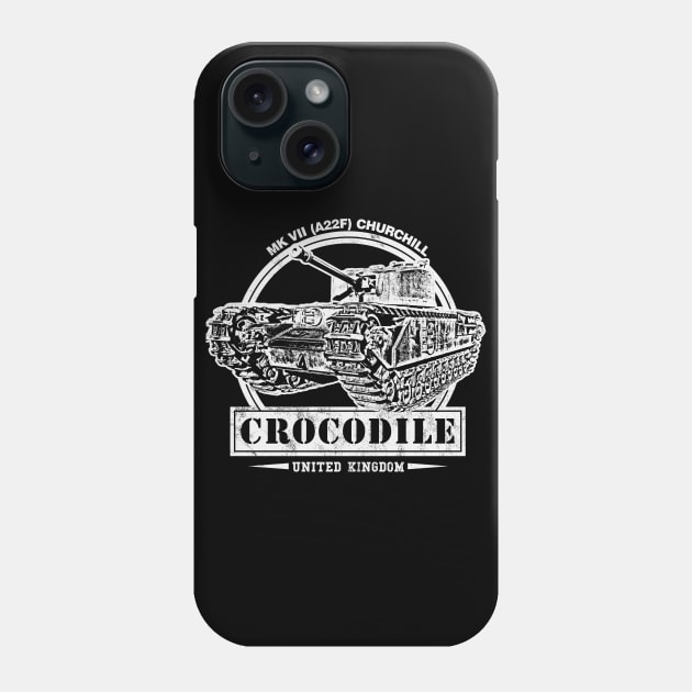 Churchill Crocodile WW2 Tank Phone Case by rycotokyo81