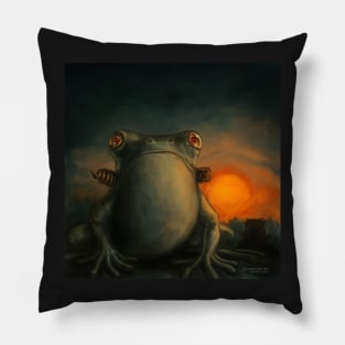 Larman Clamor - "Frogs" Pillow