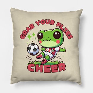 Football player froggy Pillow