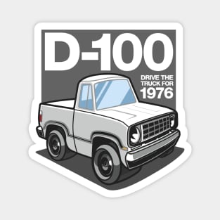 D100 - 1976 (White) Magnet