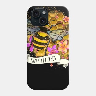 Save the bees love planet earth Phone Case