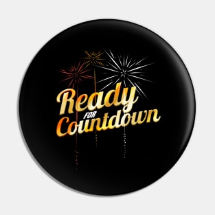 Firework - Ready For Countdown New Year's Eve Or 4th Of July Pin