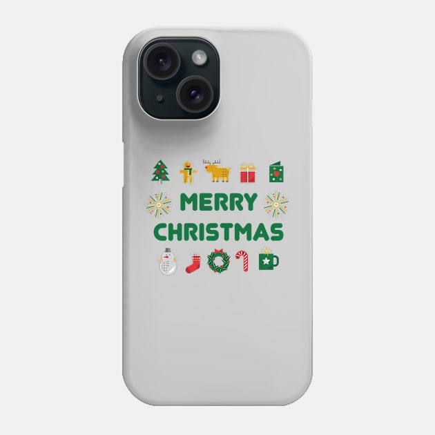 Merry Christmas Phone Case by D_Machine