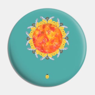 Sunshine Ladybug Pin