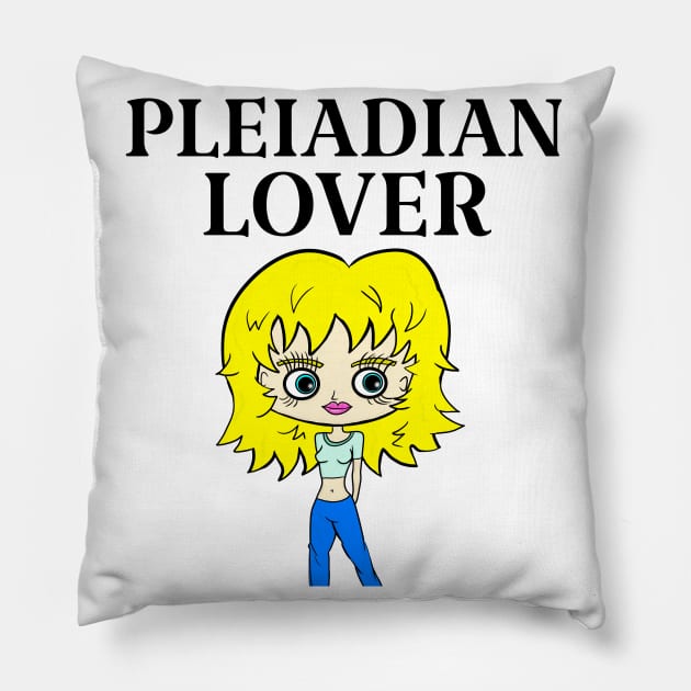 PLEIADIAN LOVER Pillow by FromBerlinGift