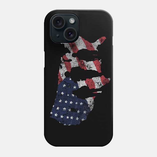 American flag United states soldier 4th of july t-shirt Phone Case by TracyMichelle