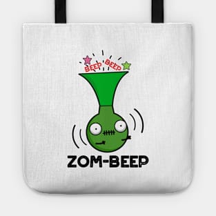 Zom-beep Cute Halloween Zombie Honker Pun Tote