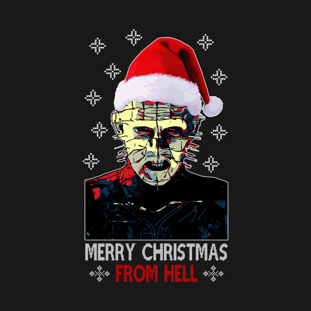 Discover Hellraiser Pinhead Merry Christmas From Hell - Hellraiser - T-Shirt