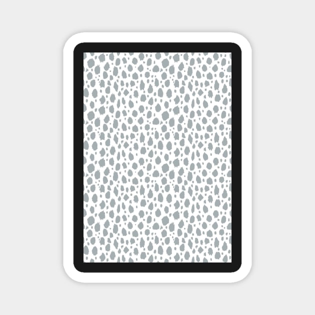 Grey Spot Dalmatian Pattern Magnet by Juliewdesigns