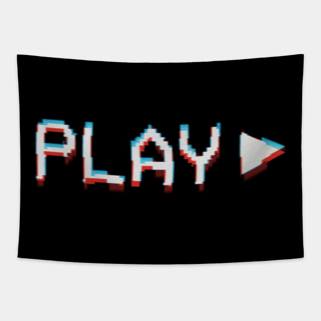 Play Button Tapestry by taoistviking