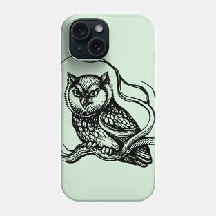 Eastern screech owl Phone Case