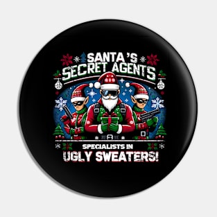 Santas Secret Agents Pin