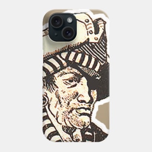 Pirate in profile Phone Case