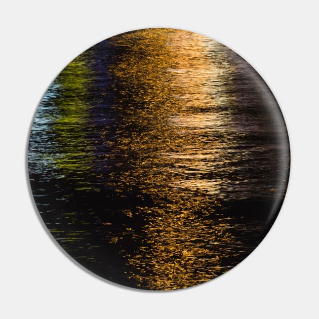 Abstract night lights sea shiny bronze brown black reflection Photo of glistening shining water Pin by PLdesign