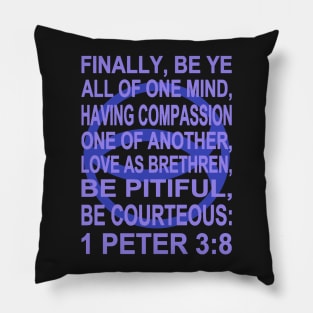 Indigo Ichthys – 1 Peter 3:8 Pillow