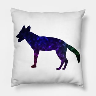 Space Silhouette Jackal Pillow