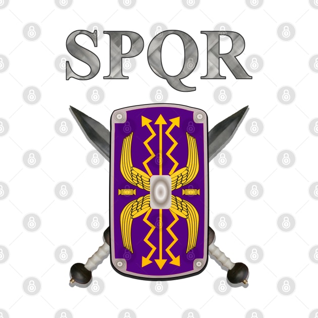 Roman SPQR Royal Shield by AgemaApparel