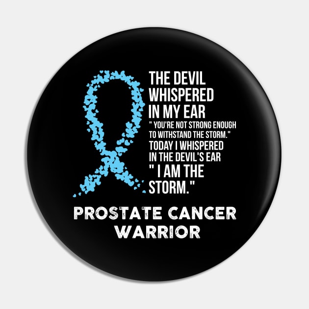 The Devil- Prostate cancer Awareness Support Ribbon Pin by HomerNewbergereq