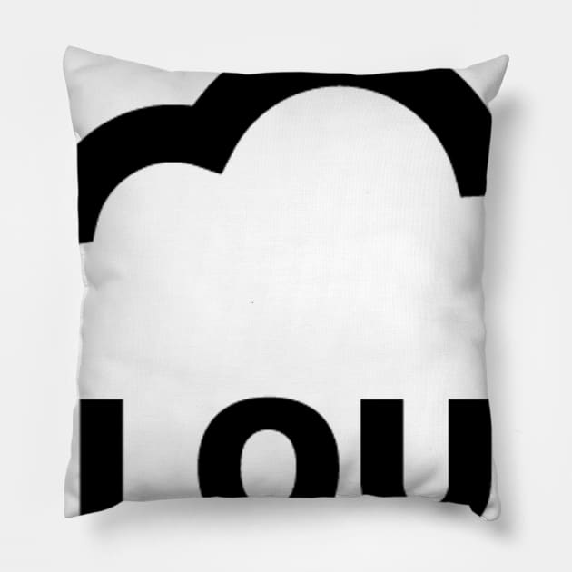 Cloud Logo Pillow by AustralianMate