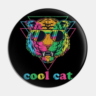 Cool Cat 80s Vibe Pin