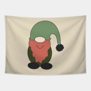 Cozy Retro Garden Gnome Thanksgiving Christmas Gnomies Pattern Tapestry