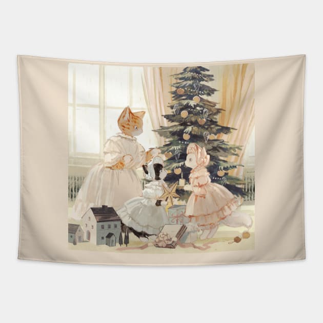 Christmas decorations Tapestry by rt0no