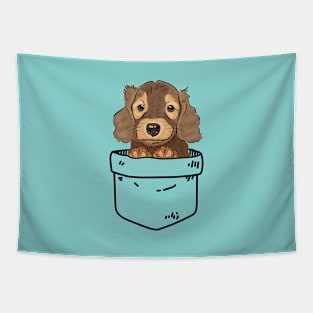 Dachshund puppy in your pocket Tapestry