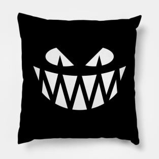 Halloween Fright (Jack O’Lantern / Smile / Teeth / White) Pillow