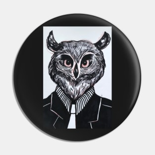 Owl man Pin