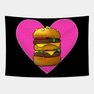 I Love Burgers Tapestry