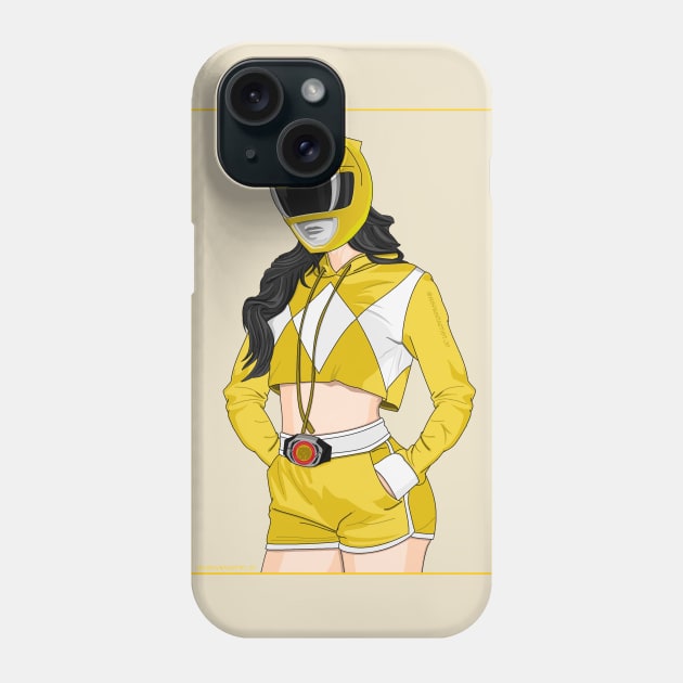 Yellow Ranger Casual Style Phone Case by Zapt Art