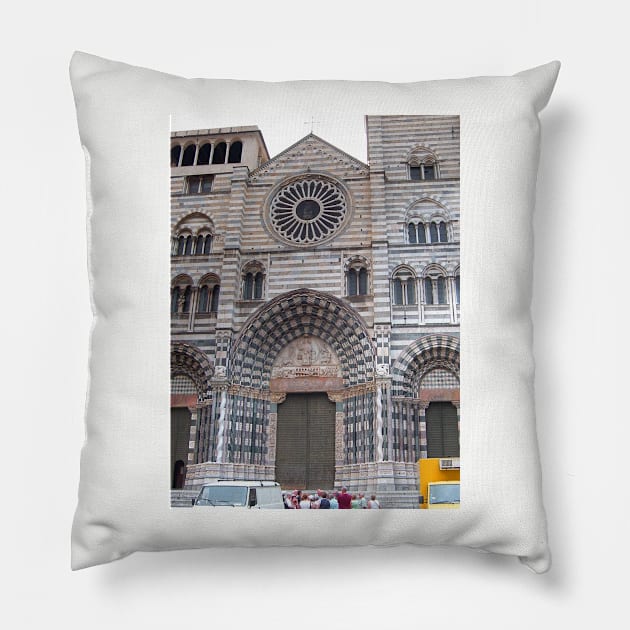 Genoa Cathedral Pillow by tomg