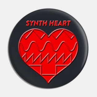 SYNTH HEART (red) #6 Pin