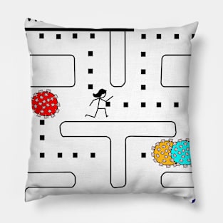 Pacman, Pandemic 2020 edition Pillow