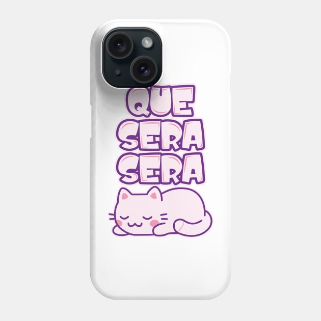 Kitty Que Sera Phone Case by Daribo