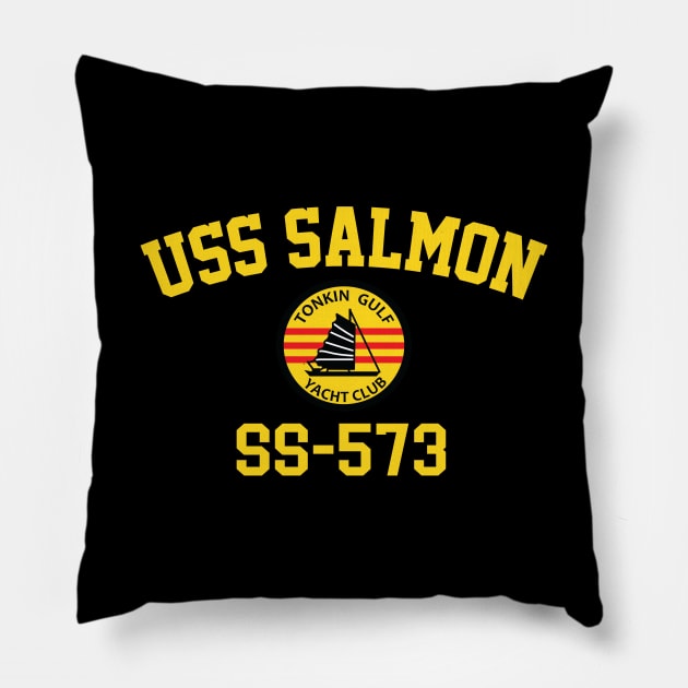 USS Salmon SS-573 Pillow by Tonkin Gulf Yacht Club