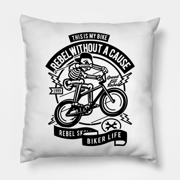 Rebel Without A Cause Pillow by CRD Branding