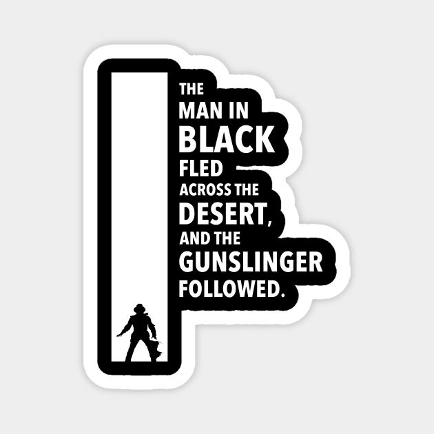 The Dark Tower - Desert white Magnet by lostrigglatrine