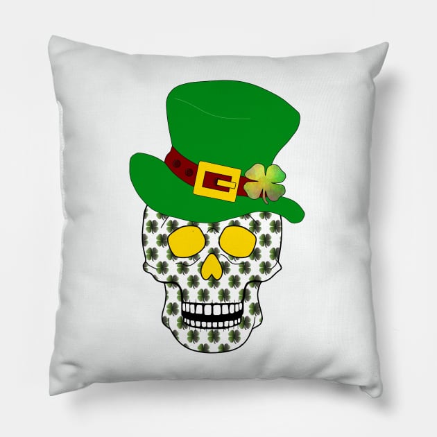 Irish Skull Pillow by SartorisArt1