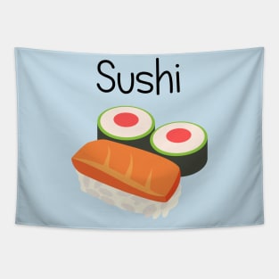 Sushi Face Tapestry